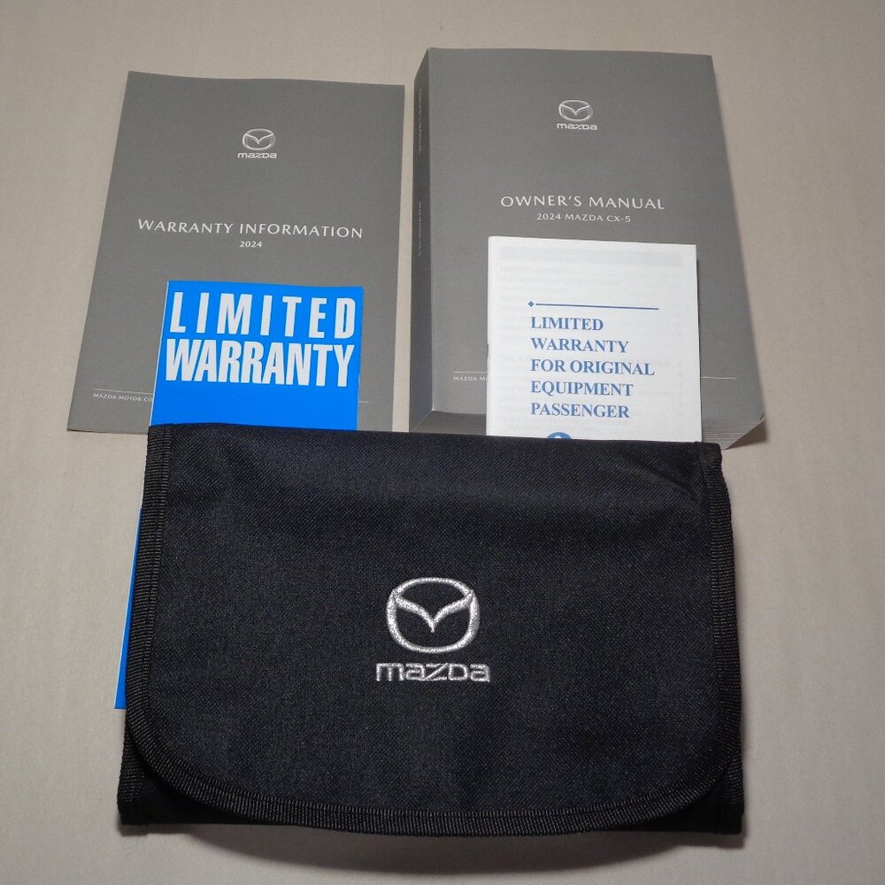 2024 MAZDA CX-5 / New Owner's Manual / User Guide / With Cover